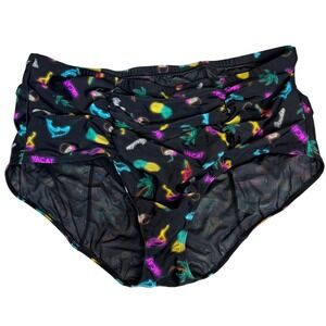 Torrid Neon Summer Swim Bottoms size 4